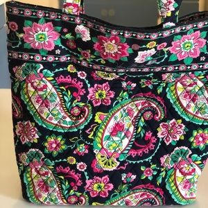 Vera Bradley Tote with wallet-Petal Paisley